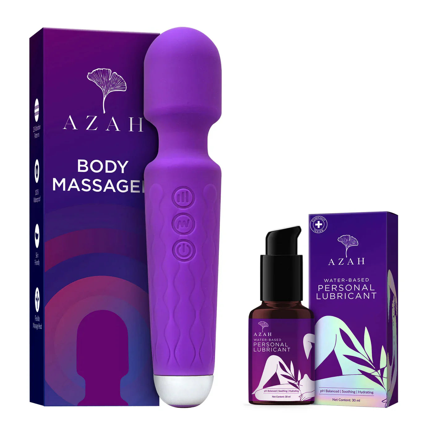Personal Massager & Lubricant For Women Combo